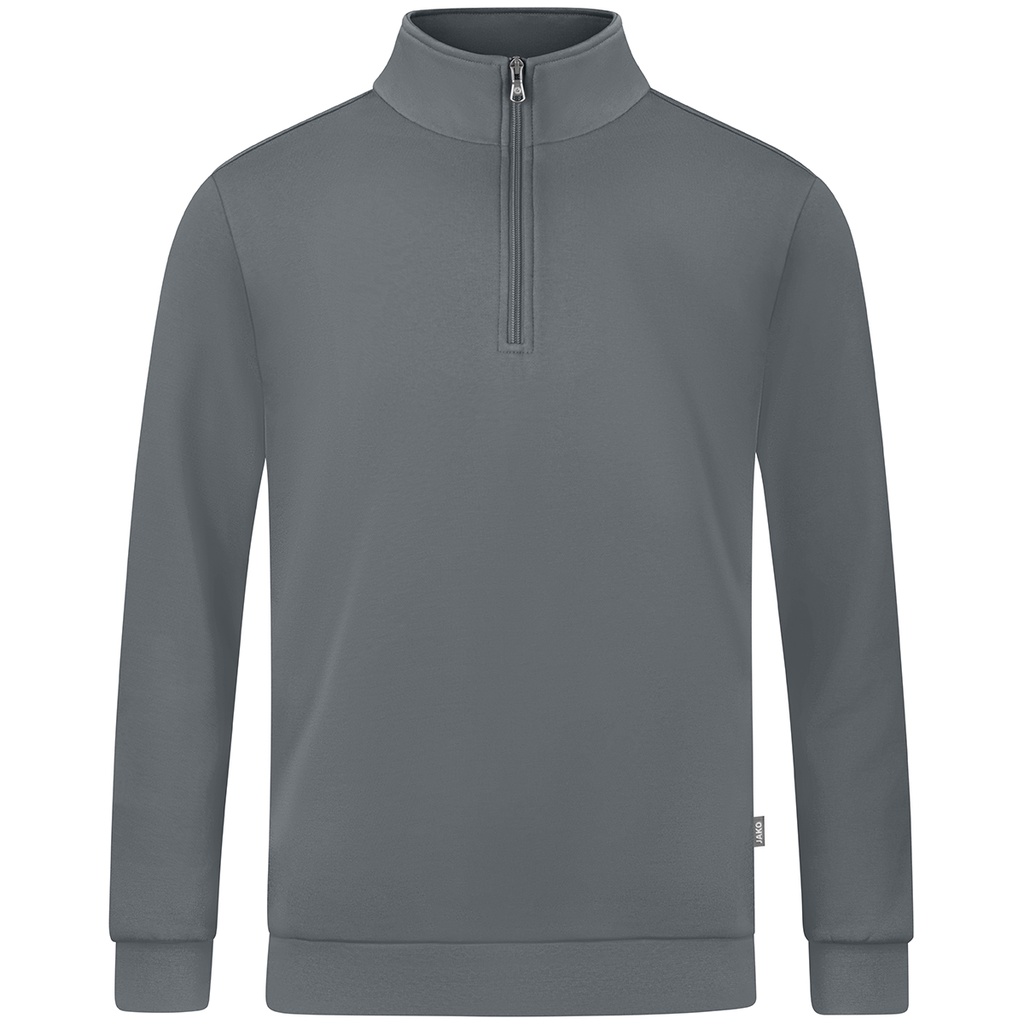 [C8620-840-S] JAKO Ziptop Organic gris pierre Unisexe (S)