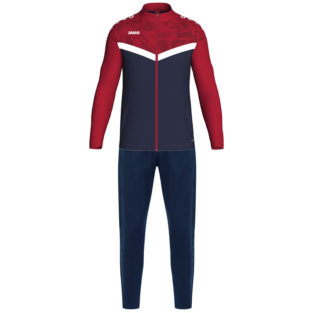 JAKO Survêtement en polyester Iconic marine/rouge chili Unisexe