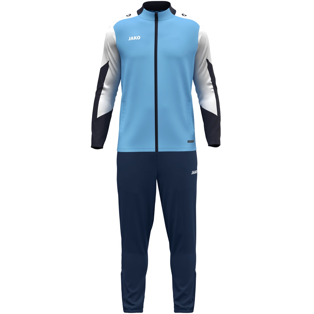 JAKO Survêtement en polyester Dynamic bleu ciel/blanc/marine Unisexe