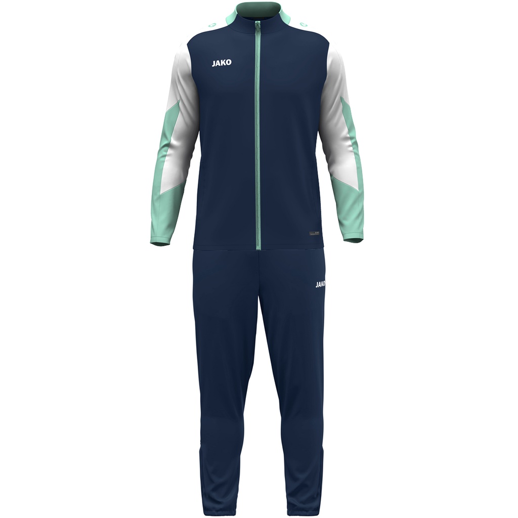 JAKO Survêtement en polyester Dynamic marine/blanc/menthe Enfants