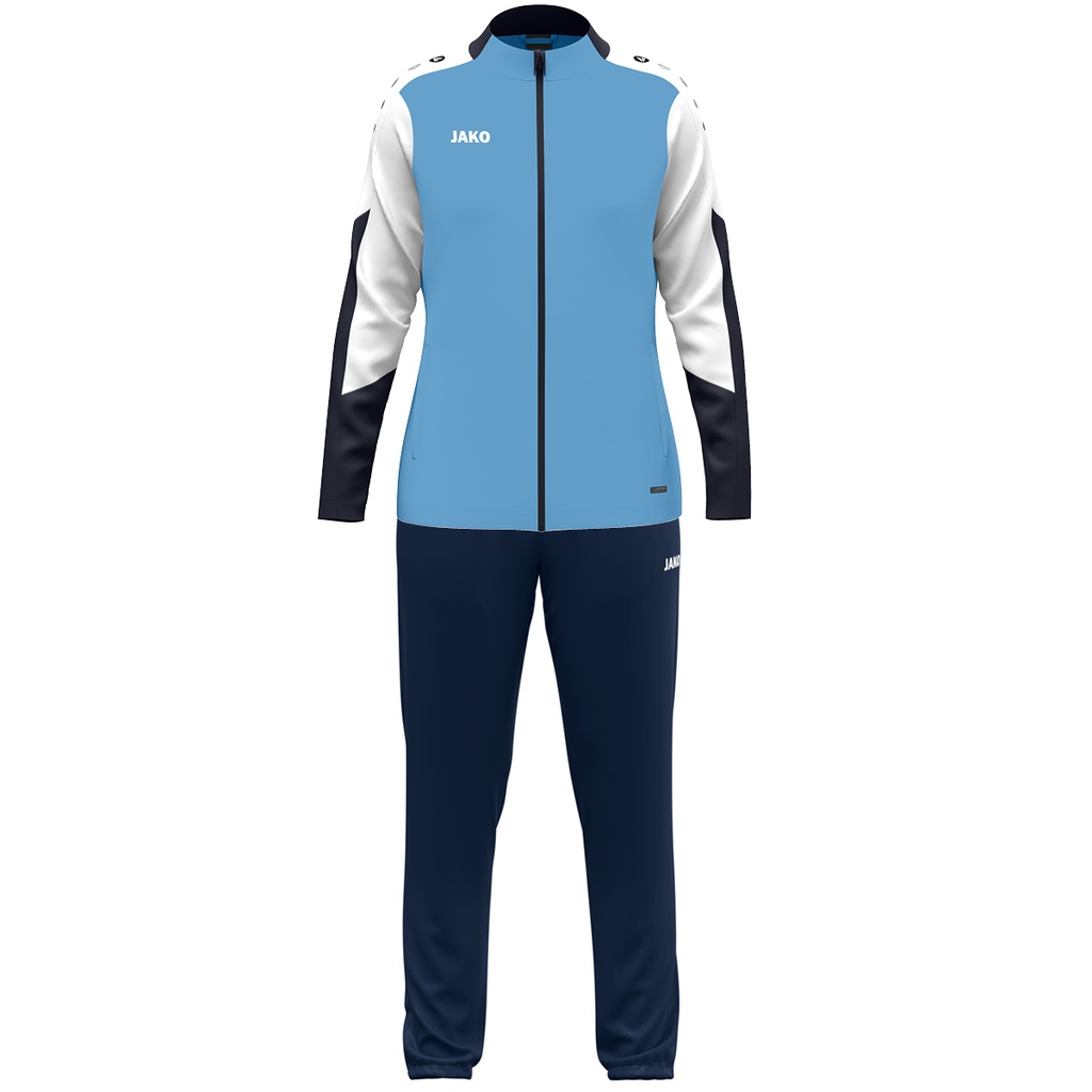 JAKO Survêtement en polyester Dynamic femmes bleu ciel/blanc/marine Femmes