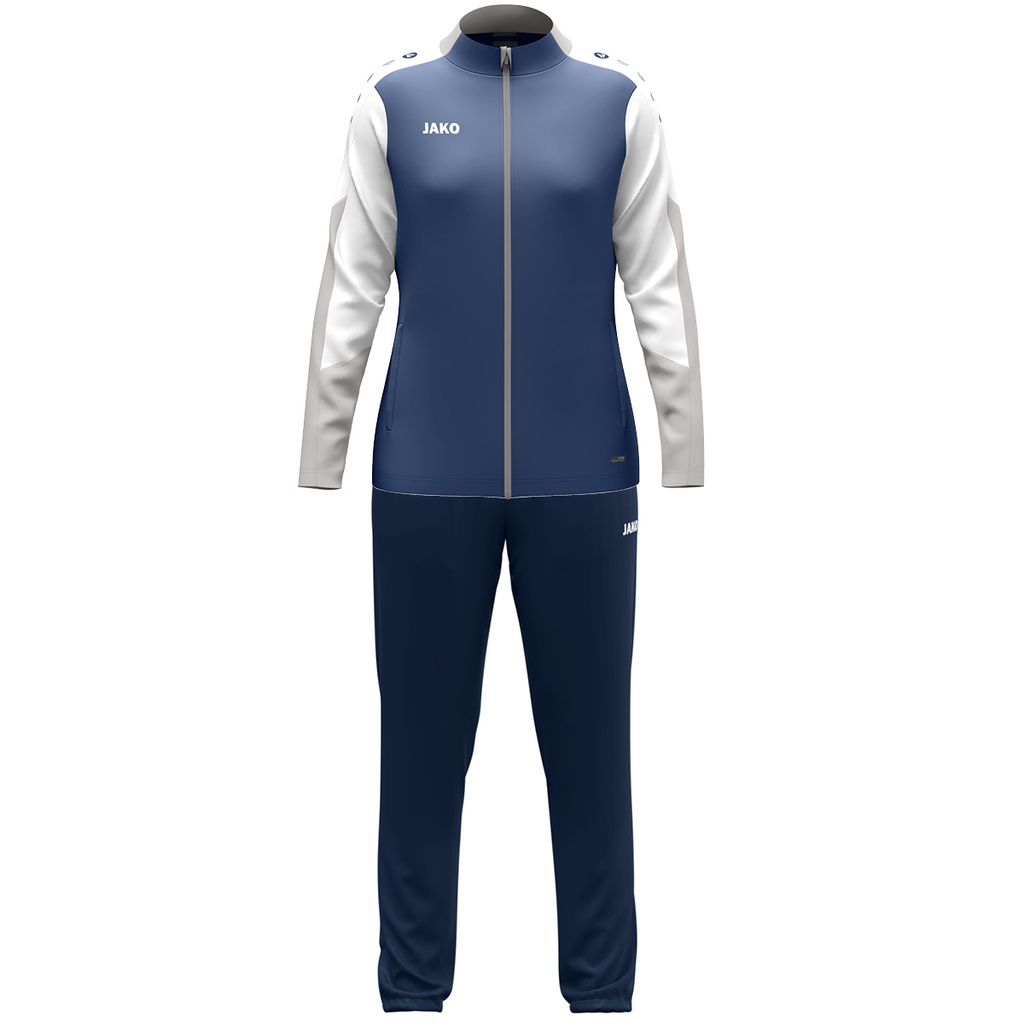 JAKO Survêtement en polyester Dynamic femmes bleu nuit/blanc/gris clair Femmes