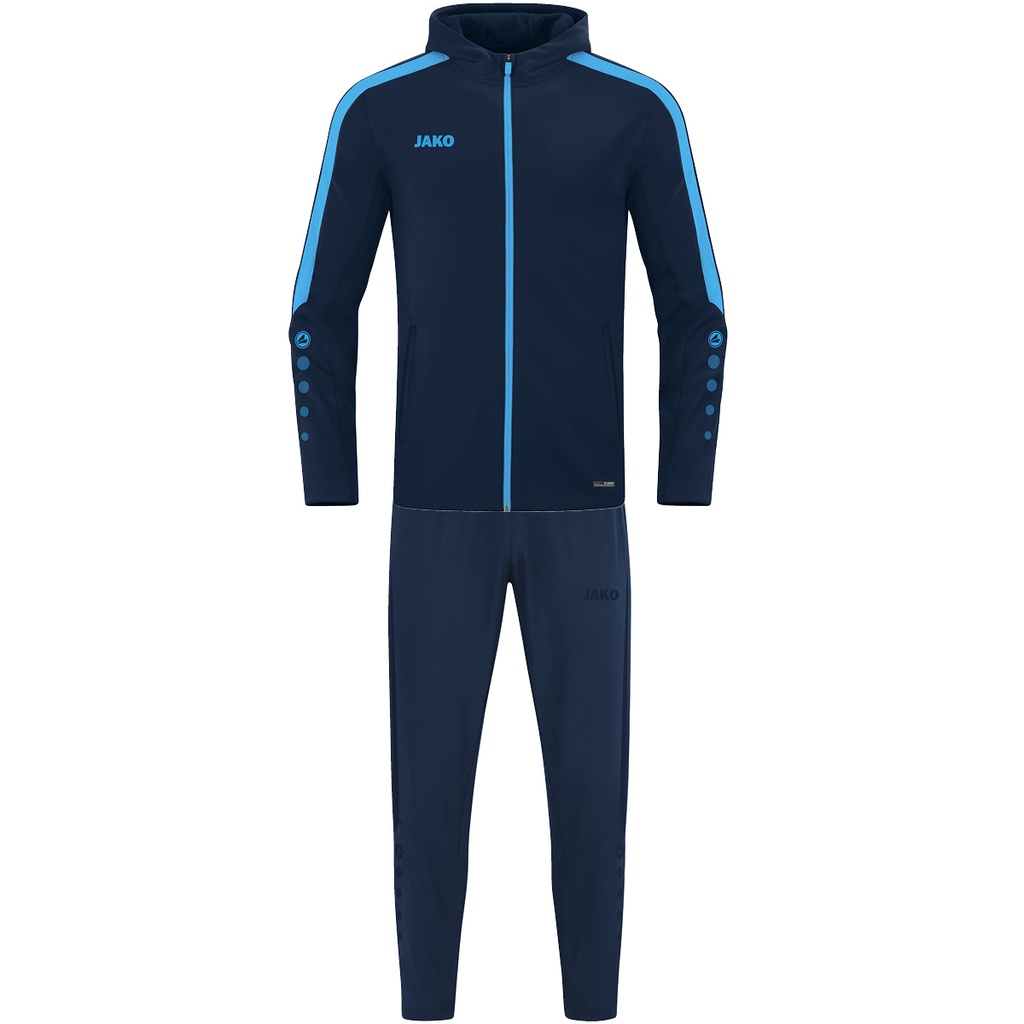 JAKO Survêtement en polyester Power marine/bleu ciel Enfants