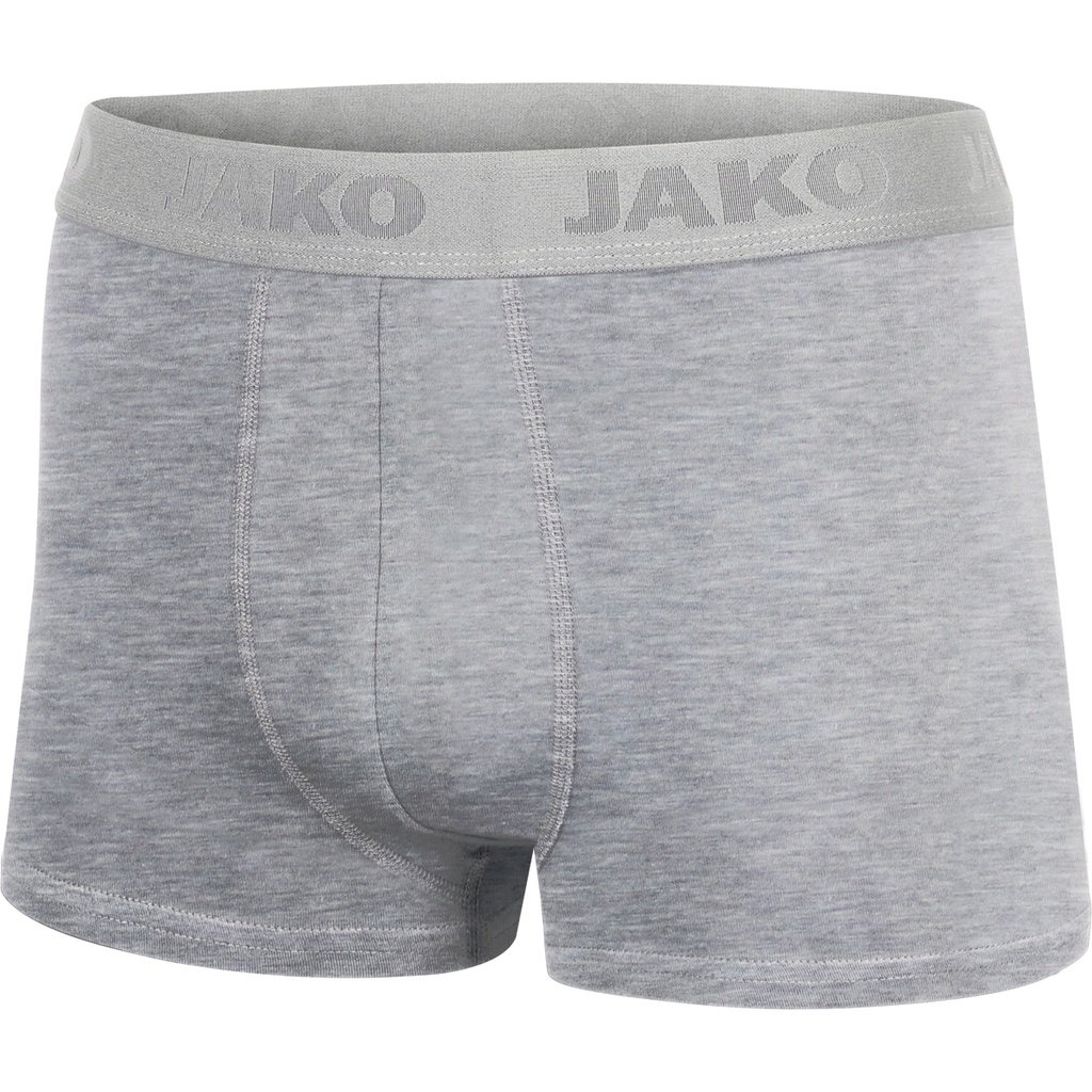 JAKO Short boxer Premium - 2-pack gris mélange Unisexe