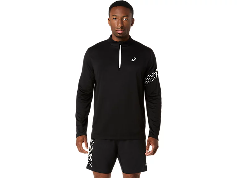 Asics LS 1/2 Zip Top Black