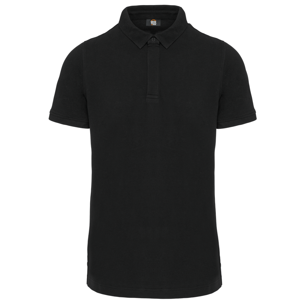 [WK225-Black-XS] WK. Designed To Work Polo col boutons pression manches courtes homme Black (WK225) (XS)