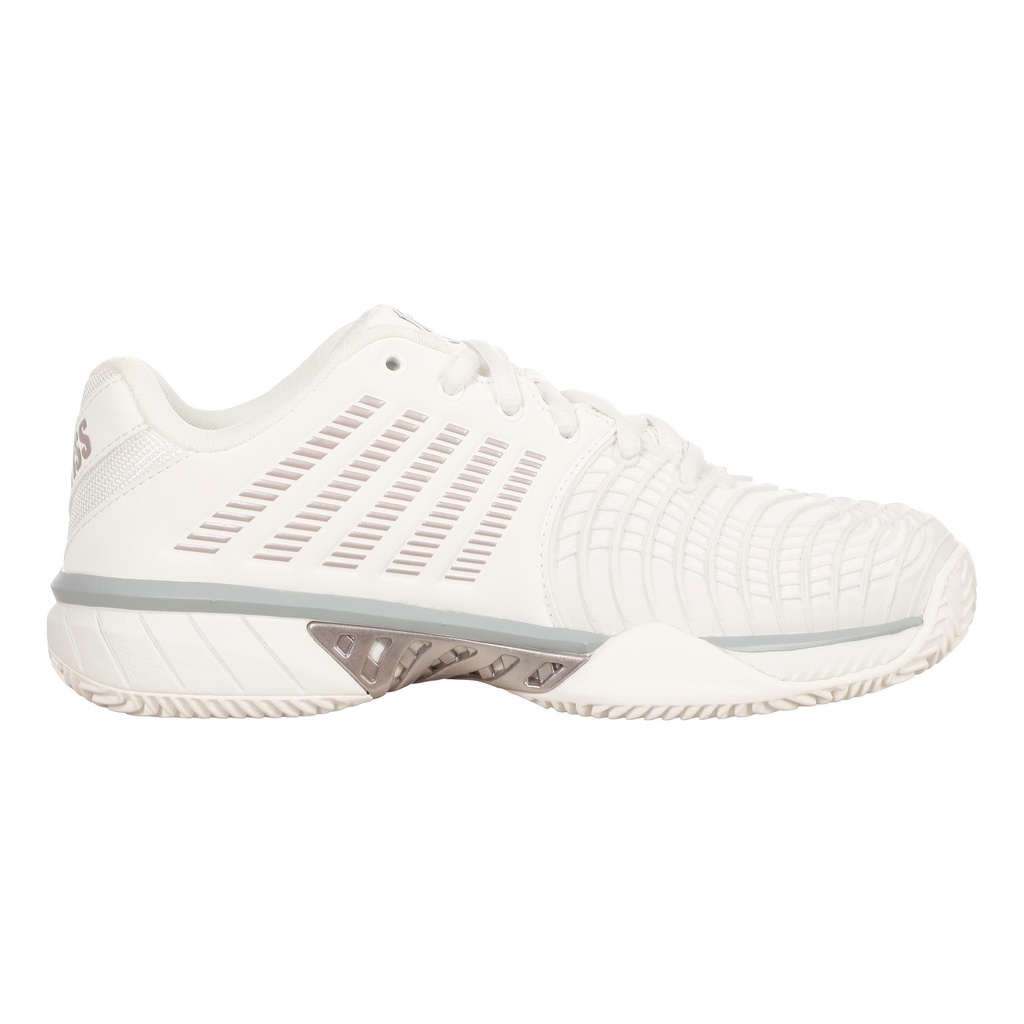 [98563-107-M-37.5] K-Swiss chaussures de tennis Express Light 3 Clay femme blanc/rose/gris (37 1/2)